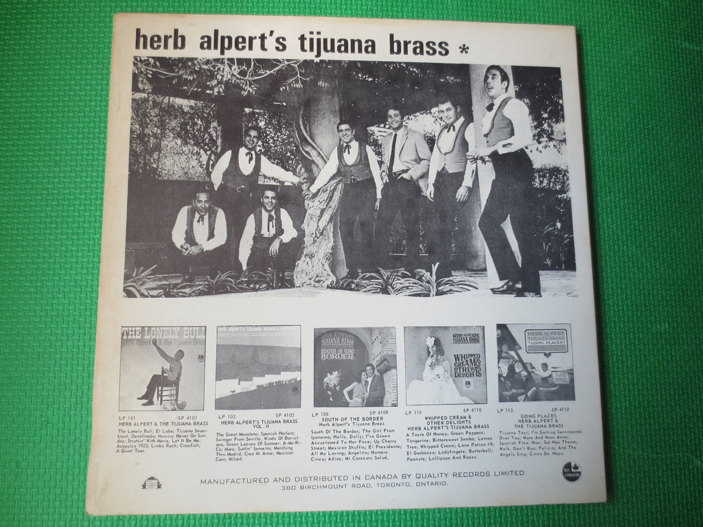 HERB ALPERT & The Tijuana Brass, The Lonely Bull, Vintage Album, 1962 Record, Vinyl Lp