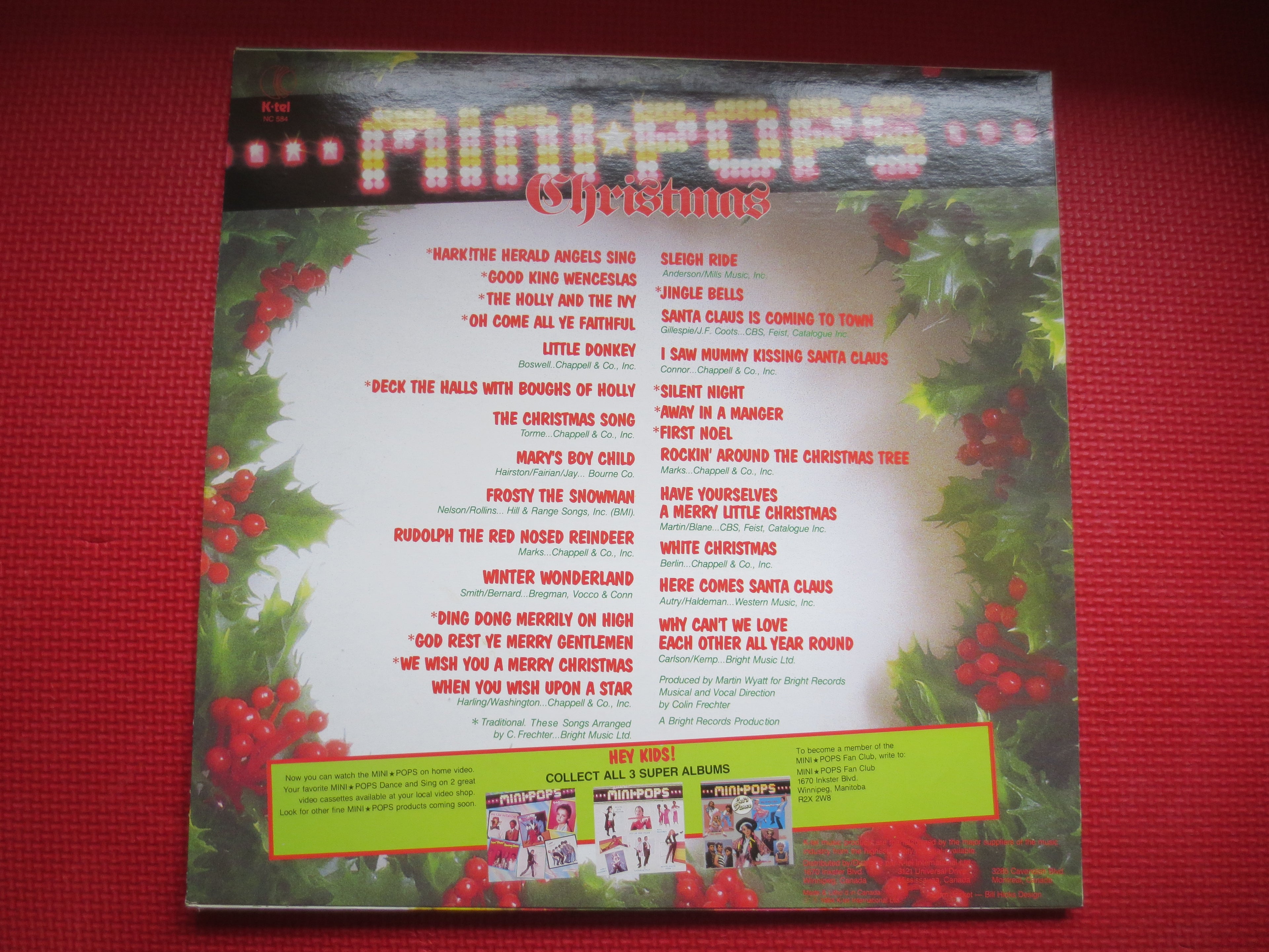 Mini-Pops – Christmas (1984) K-Tel Vinyl LP