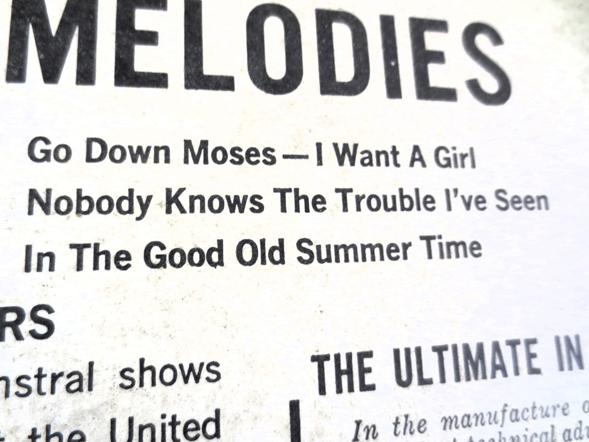 The Oldtimers – Barbershop Melodies (1960) Vinyl LP