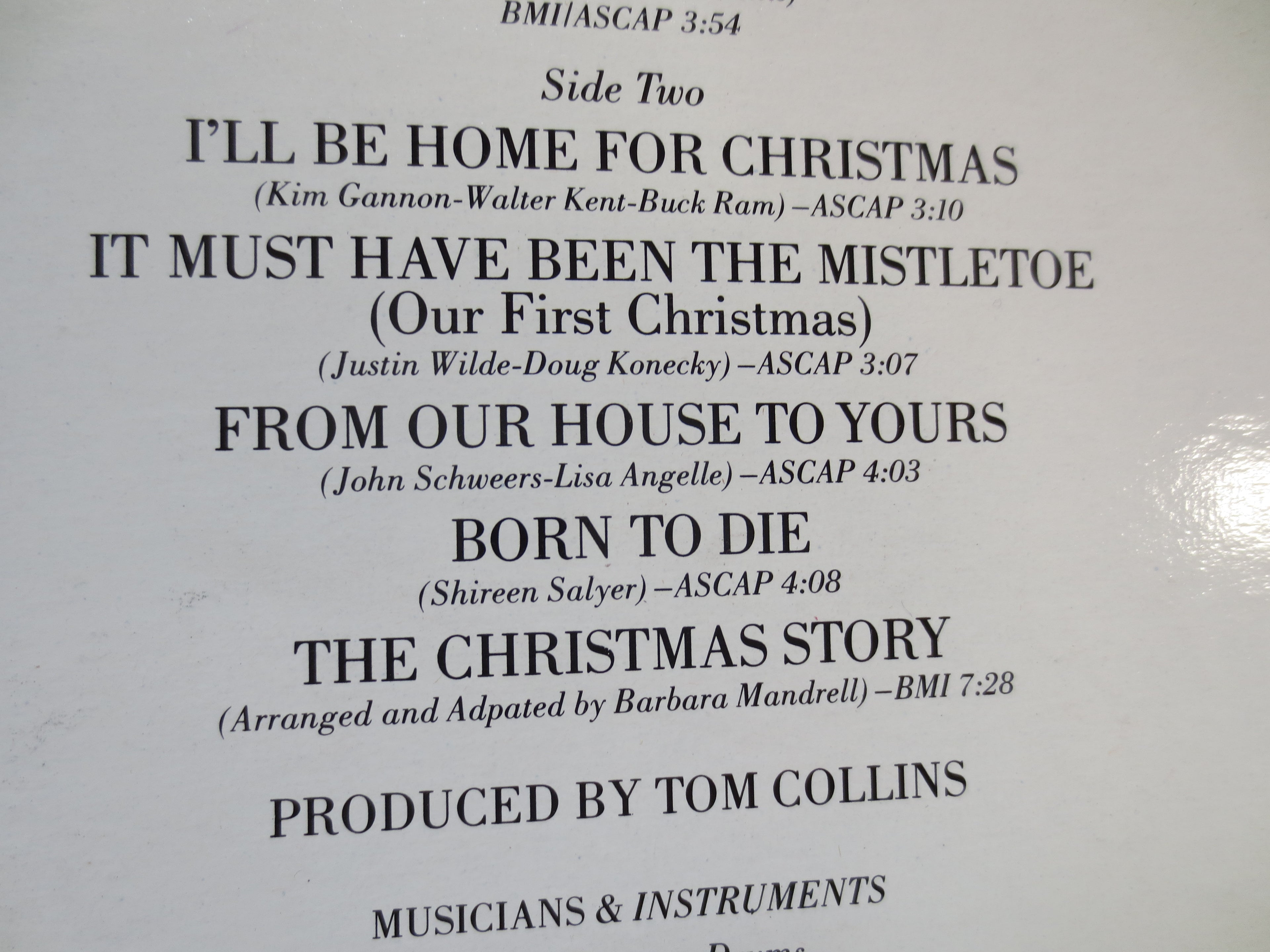BARBARA MANDRELL, Christmas Album, 1985 Record, Vinyl Lp