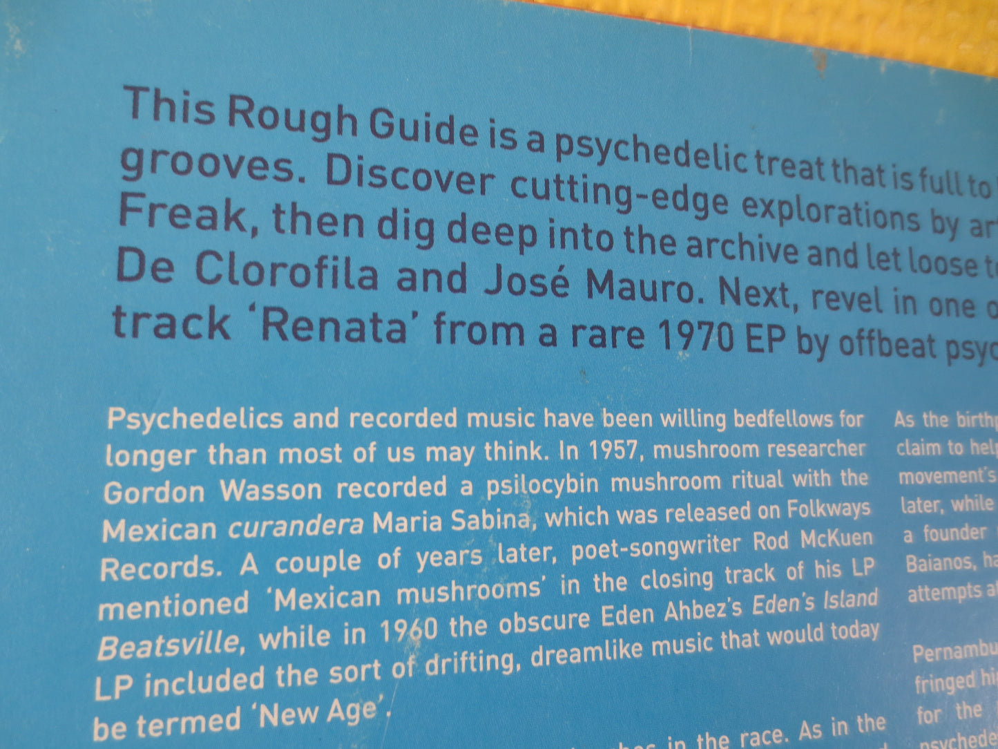Rough Guide To Psychedelic Brazil, Laranja Freak Record, Tom Ze Album, Siba Record, Lula Cortes Record, Vintage Records, Jose Mauro Record