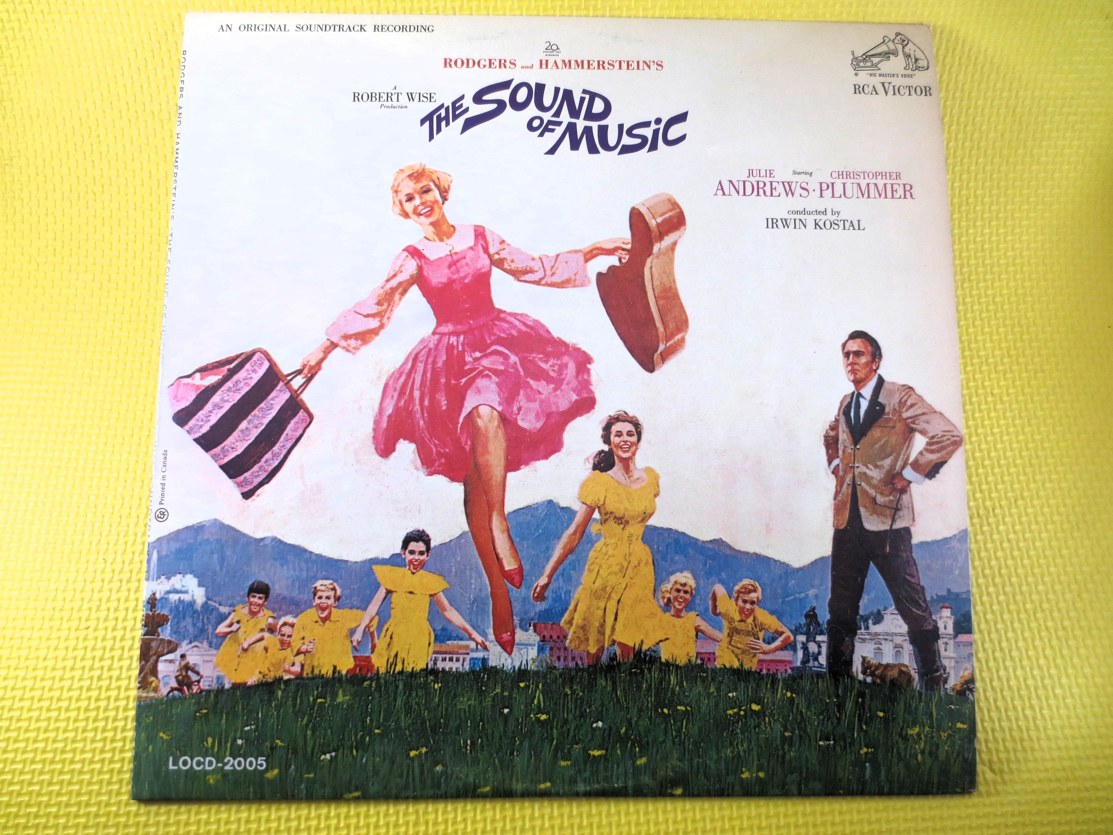 The SOUND of MUSIC, JULIE Andrews, Soundtrack Album, Sound of Music Album, Julie Andrews Vinyl, Childrens Lp, Vintage Records, 1965 Records