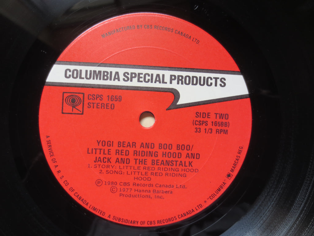 YOGI BEAR, BOO Boo, Hanna-Barbera, Story and Song, 1977 Record, Vinyl Lp