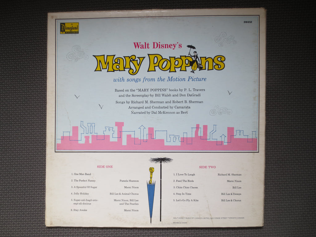 Mary Poppins – Disneyland Records (1964) Vinyl LP