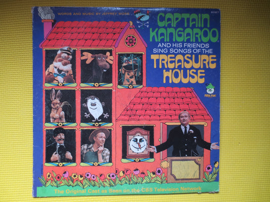 CAPTAIN KANGAROO, TREASURE House, Childrens Records, Kids Record, Childrens Album, Kids Album, Kids Lp, Lps, 1968 Records