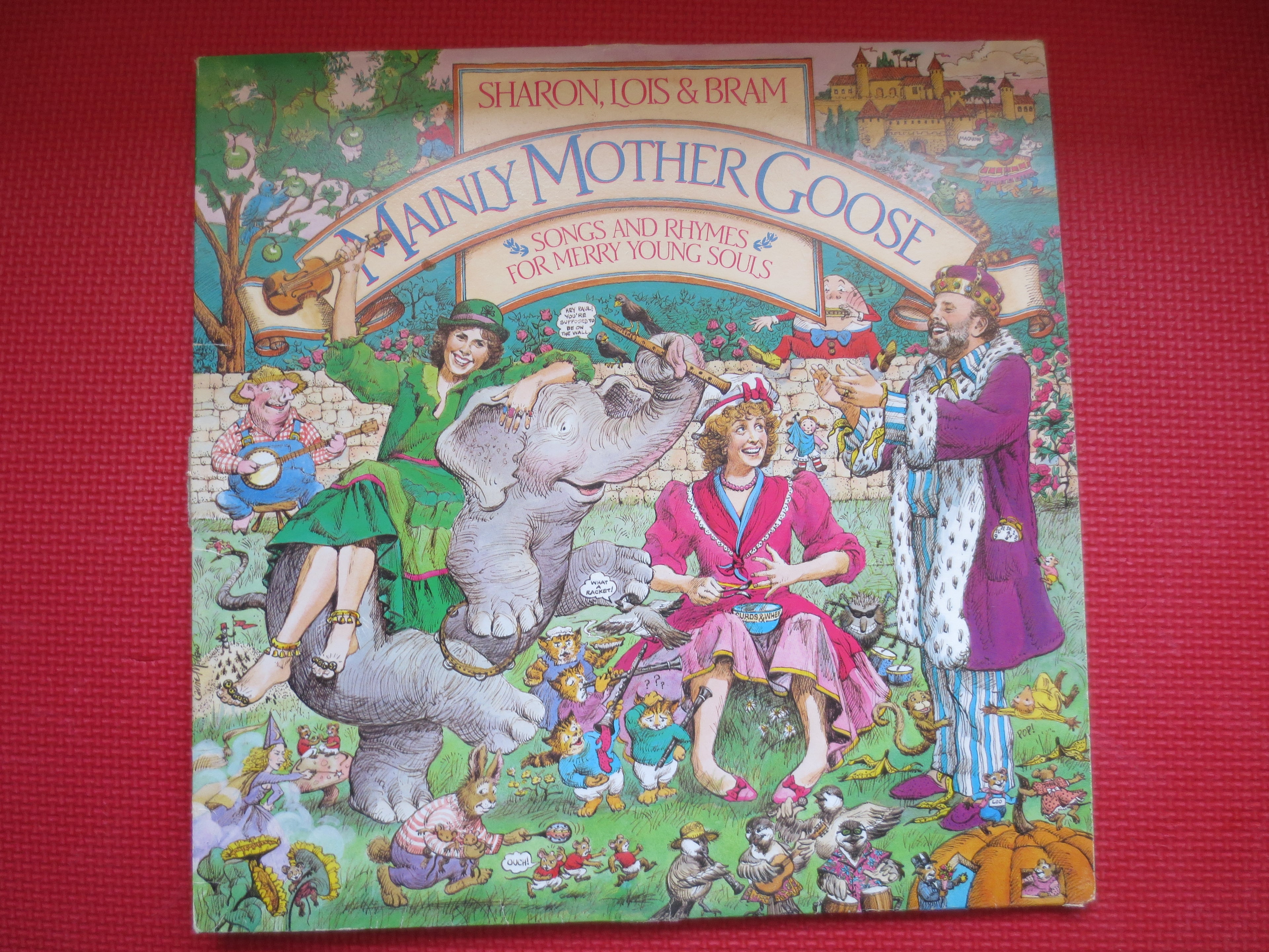 SHARON, LOIS & BRAM, Mainly Mother Goose, Vintage Album, 1984 Record, Vinyl Lp