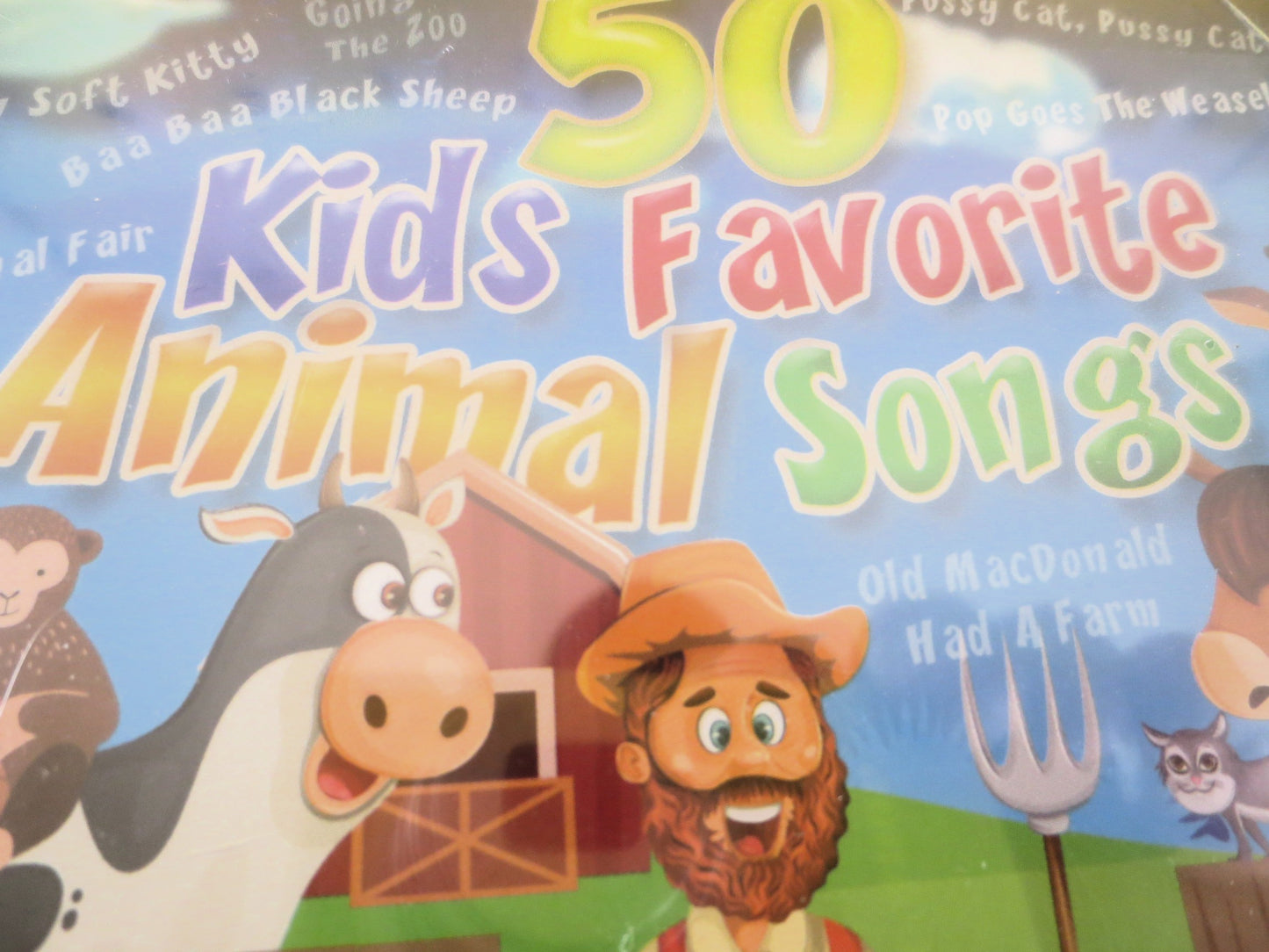 50 KIDS FAVORITE ANIMAL Songs, Kids Cd, Toddler Cd, Kids Compact Disc, Childrens Cd, Childrens Music, Kids Music Cd, Kids Music Cd, 2000 Cd
