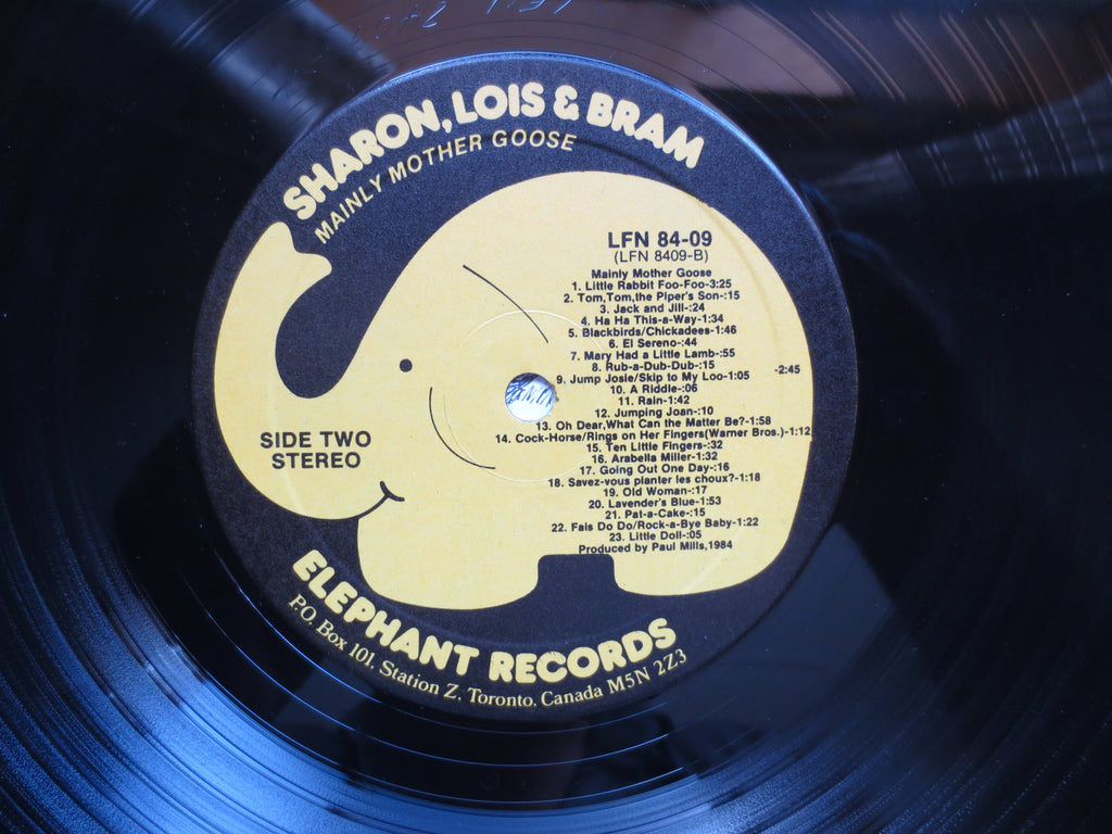 SHARON, LOIS & BRAM, Mainly Mother Goose, Vintage Album, 1984 Record, Vinyl Lp