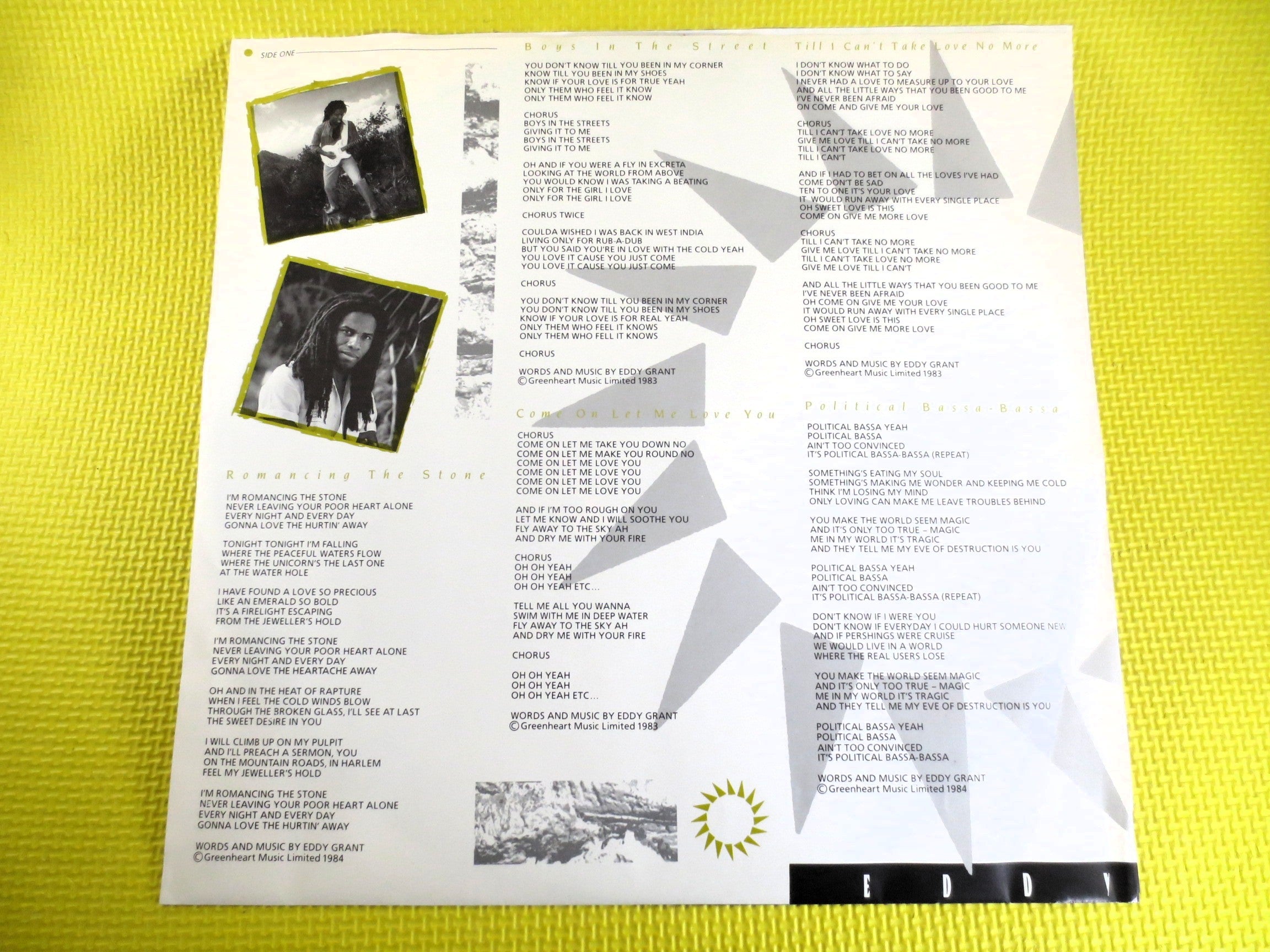 EDDY GRANT, Going for Broke, REGGAE, Vintage Album, 1984 Record, Vinyl Lp