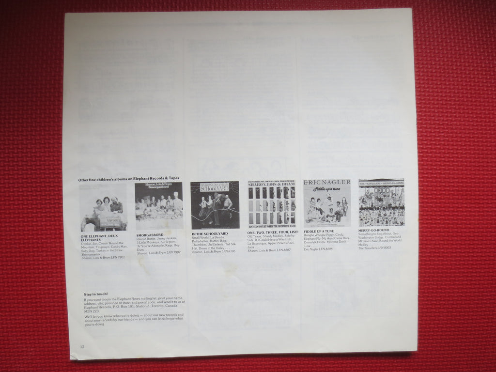 Sharon, Lois & Bram – Singing and Swinging (1980) Vinyl LP