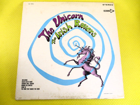 The IRISH ROVERS, The UNICORN, Irish Rovers Records, Irish Rovers Album, Irish Rovers Hits, Folk Records, Lps, Vintage Records, 1967 Records