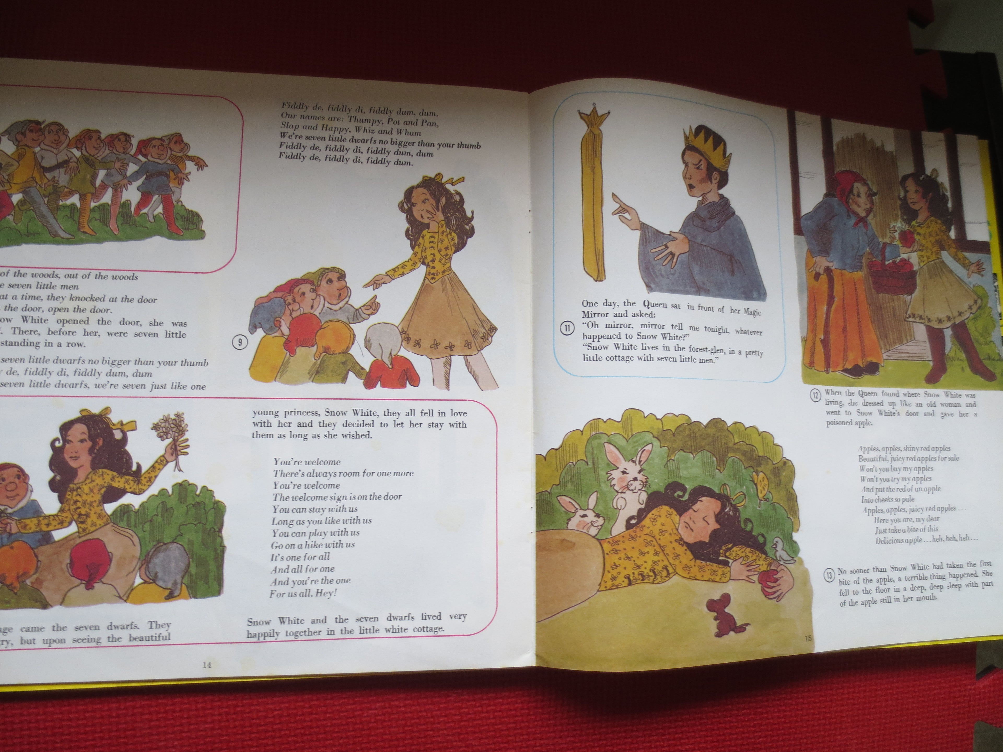PETER PAN, Snow White, Gingerbread Man, 1977 Record, Vintage Children's Record