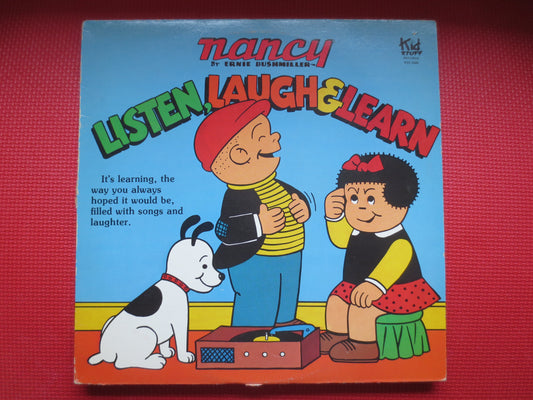 NANCY and SLUGGO, Listen LAUGH Learn, Story and Song, Childrens Record, Kids Lp, Kids Record, Childrens Album, 1982 Records