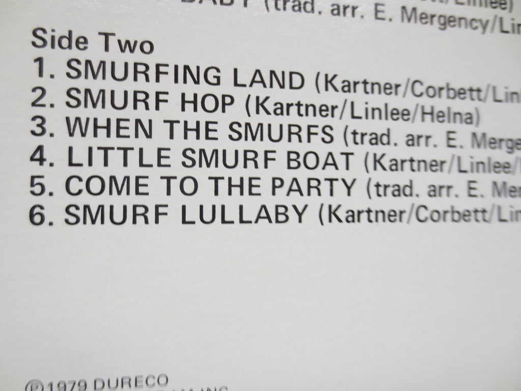 The Smurfs – Smurfing Sing Song (1980) Vinyl LP