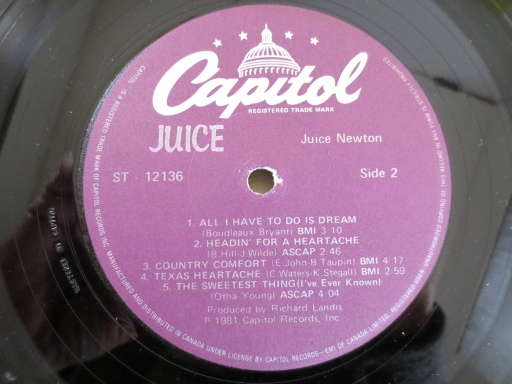 Juice Newton – Juice (1981) Vinyl LP