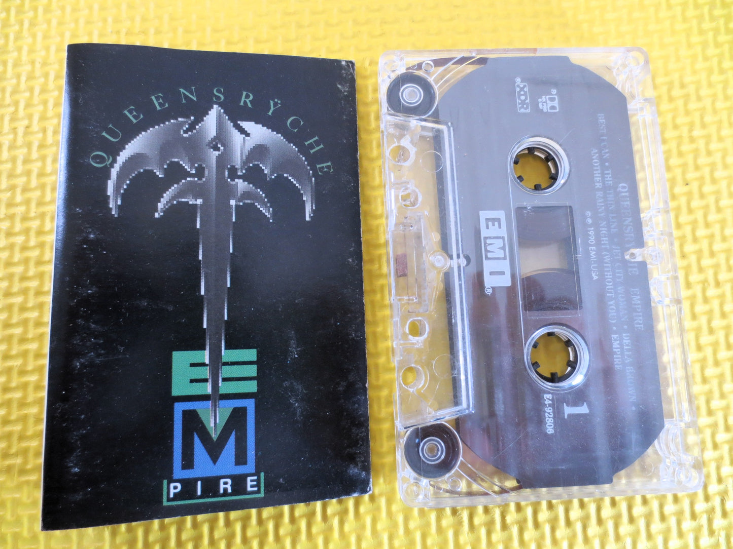 QUEENSRYCHE, EMPIRE, QUEENSRYCHE Tape, Queensryche Album, Queensryche Cassette, Queensryche Songs, Music Tapes, Cassette Tape, 1990 Cassette