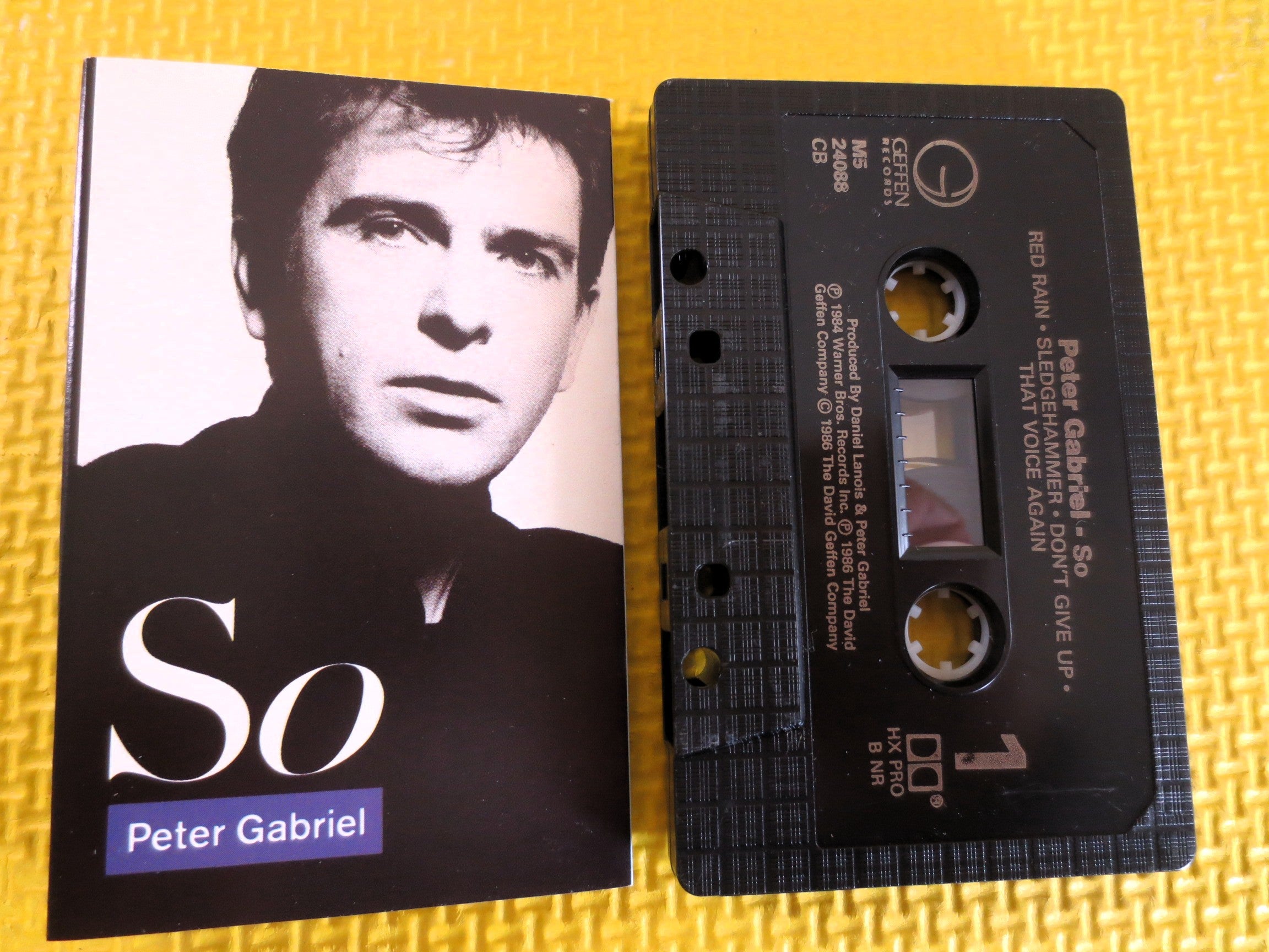 PETER GABRIEL, So, Rock Album, 1986 Cassette Tape, Vintage Cassette
