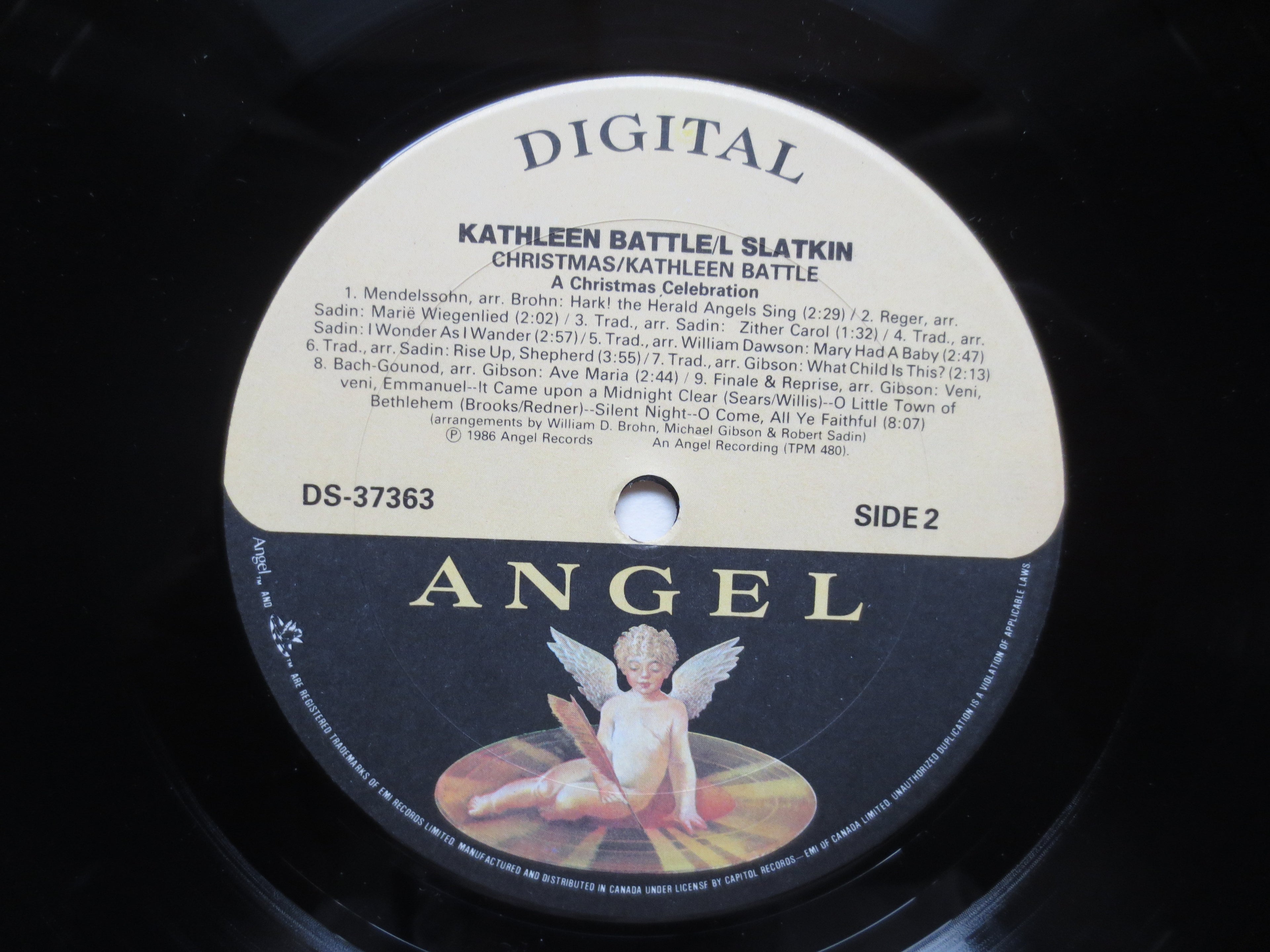 KATHLEEN BATTLE, Christmas Celebration, Vintage Album, 1986 Record, Vinyl Lp