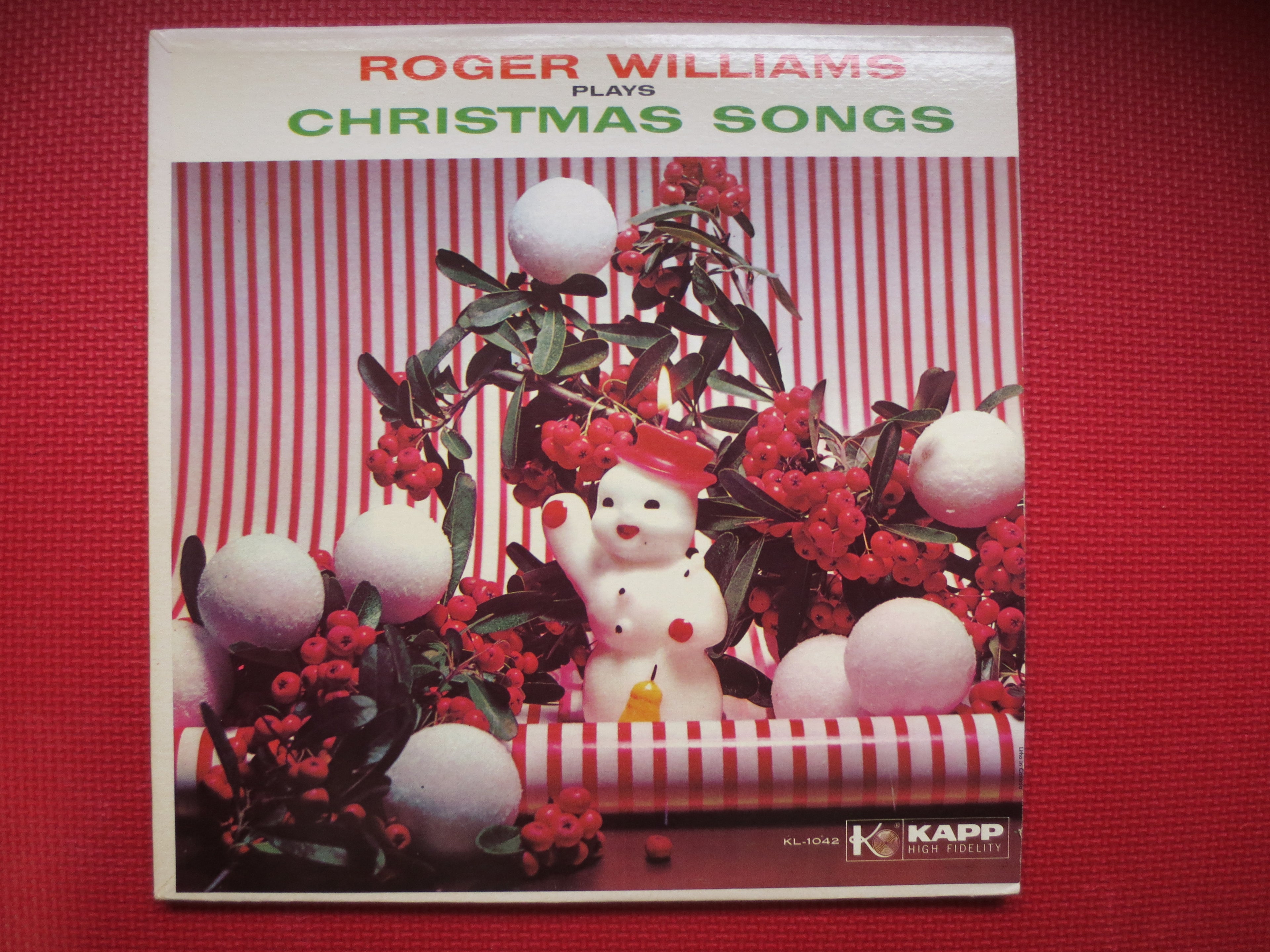 Roger Williams – Christmas Songs (1956) Vinyl LP