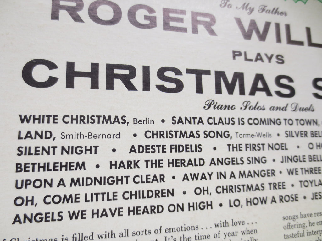 Roger Williams – Christmas Songs (1956) Vinyl LP
