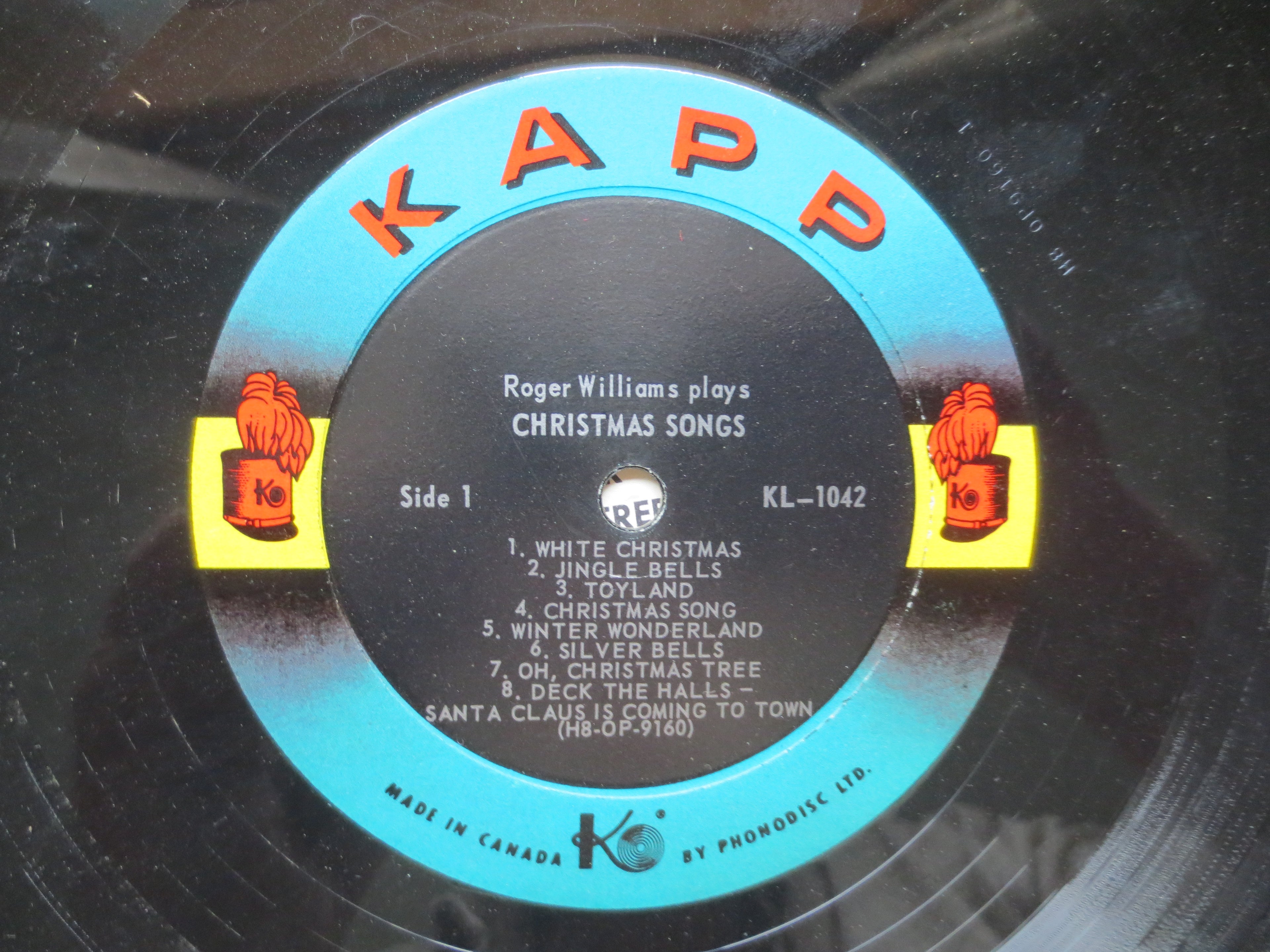 Roger Williams – Christmas Songs (1956) Vinyl LP
