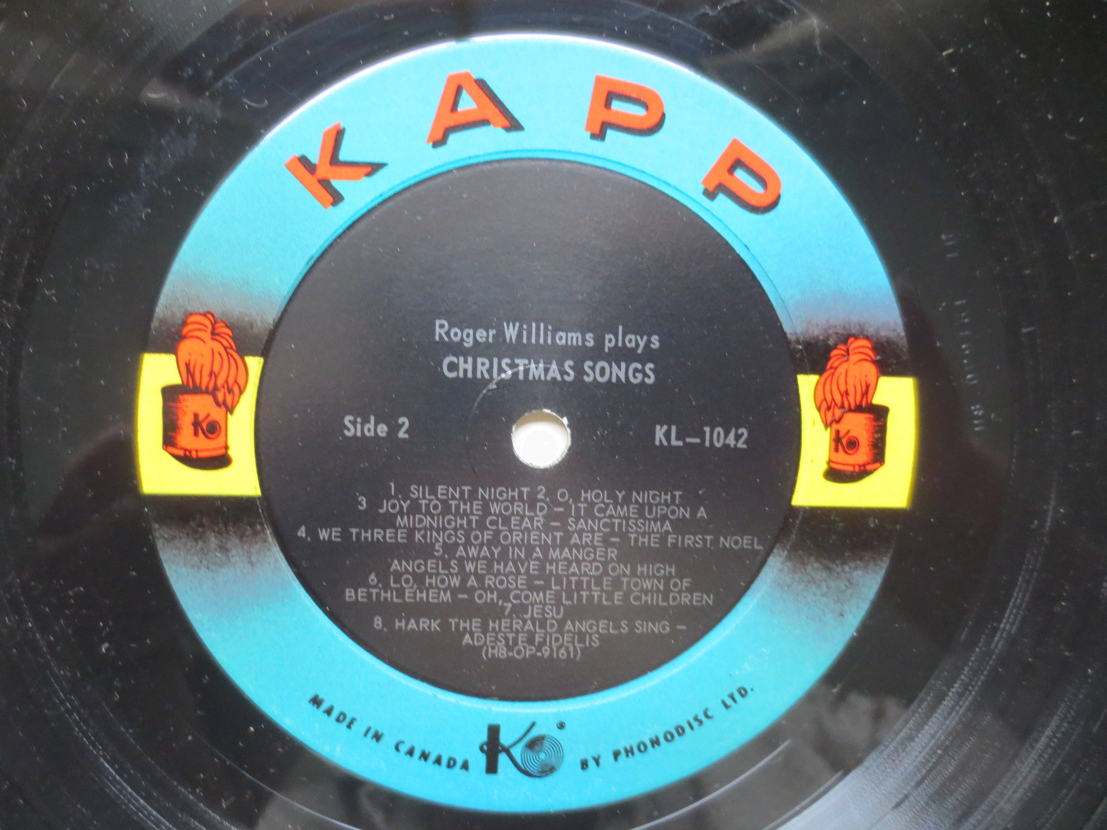 Roger Williams – Christmas Songs (1956) Vinyl LP