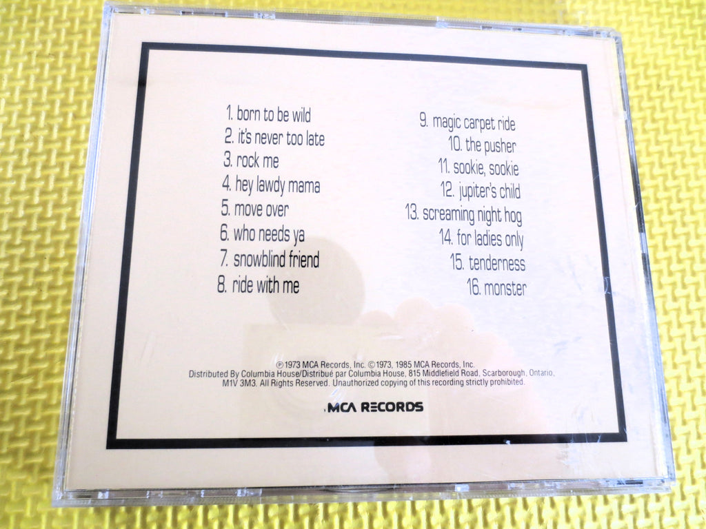 STEPPENWOLF, Greatest Hits, 1985 Compact Disc, Vintage Cd