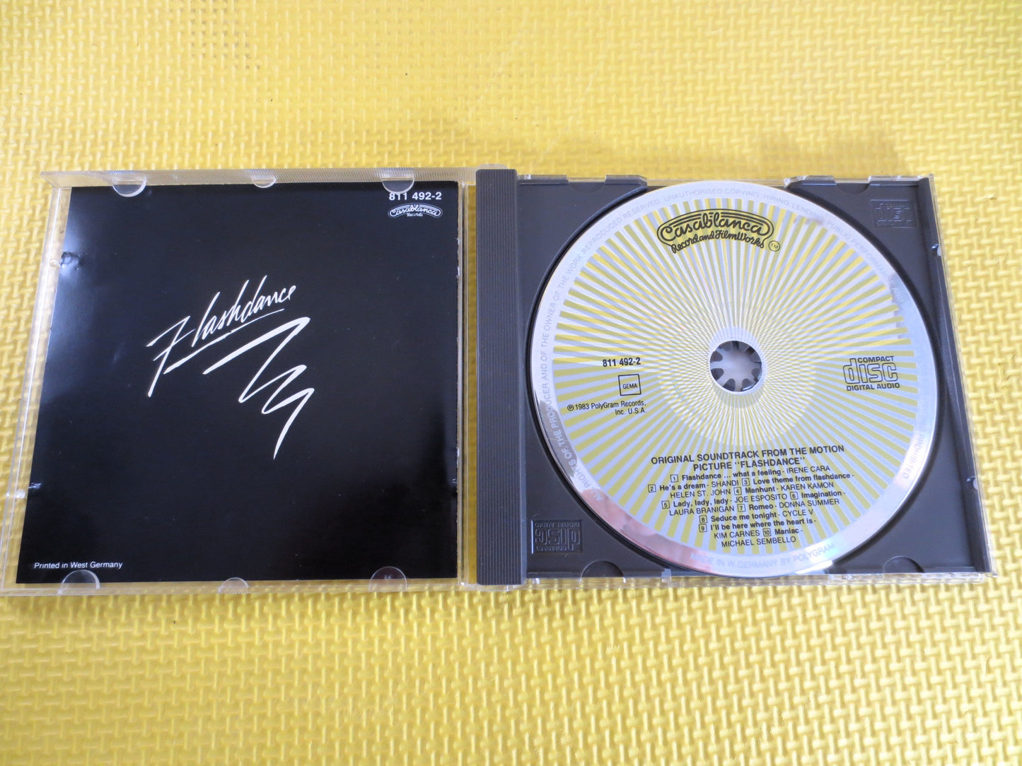 FLASHDANCE, Movie SOUNDTRACK, FLASHDANCE Cd, Flashdance Album, Flashdance Songs, Flashdance Music, Rock Cds, Vintage Cd, 1983 Compact Disc