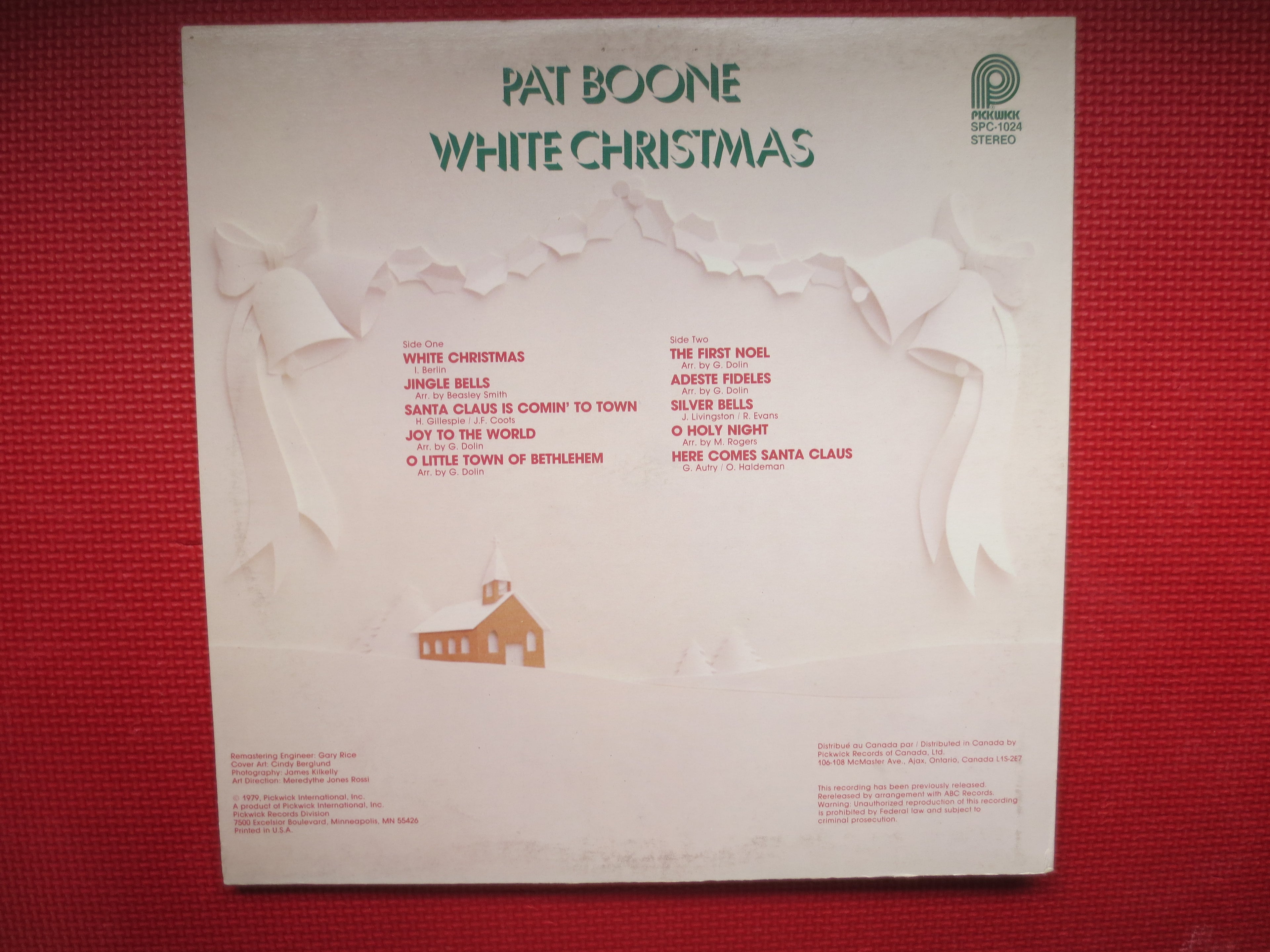 Pat Boone – White Christmas (1979) Vinyl LP