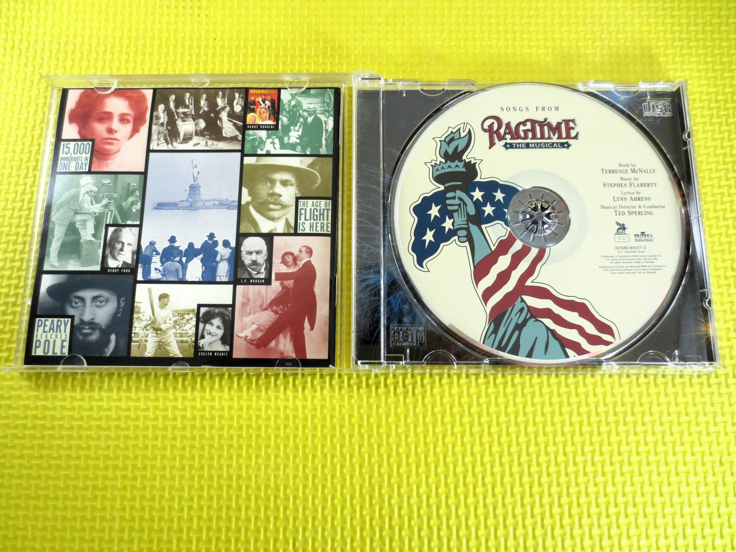 RAGTIME, The MUSICAL, RAGTIME Movie Cd, Ragtime Music Cd, Ragtime Cd, Ragtime Music Cd, Ragtime Albums, Jazz Cd, Cds, 1996 Compact Disc