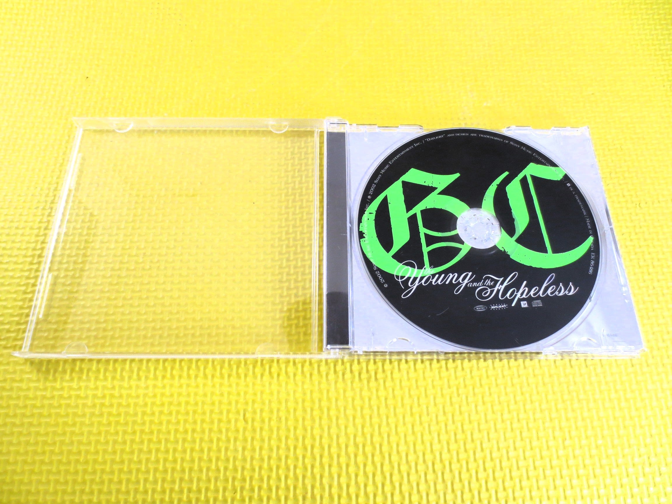 GOOD CHARLOTTE, The YOUNG and Hopeless, Grunge Album, 2002 Compact Disc, Vintage  Cd