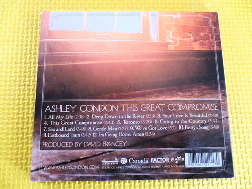 ASHLEY CONDON, Great COMPROMISE, Country Music, 2005 Compact Disc, Vintage Cd