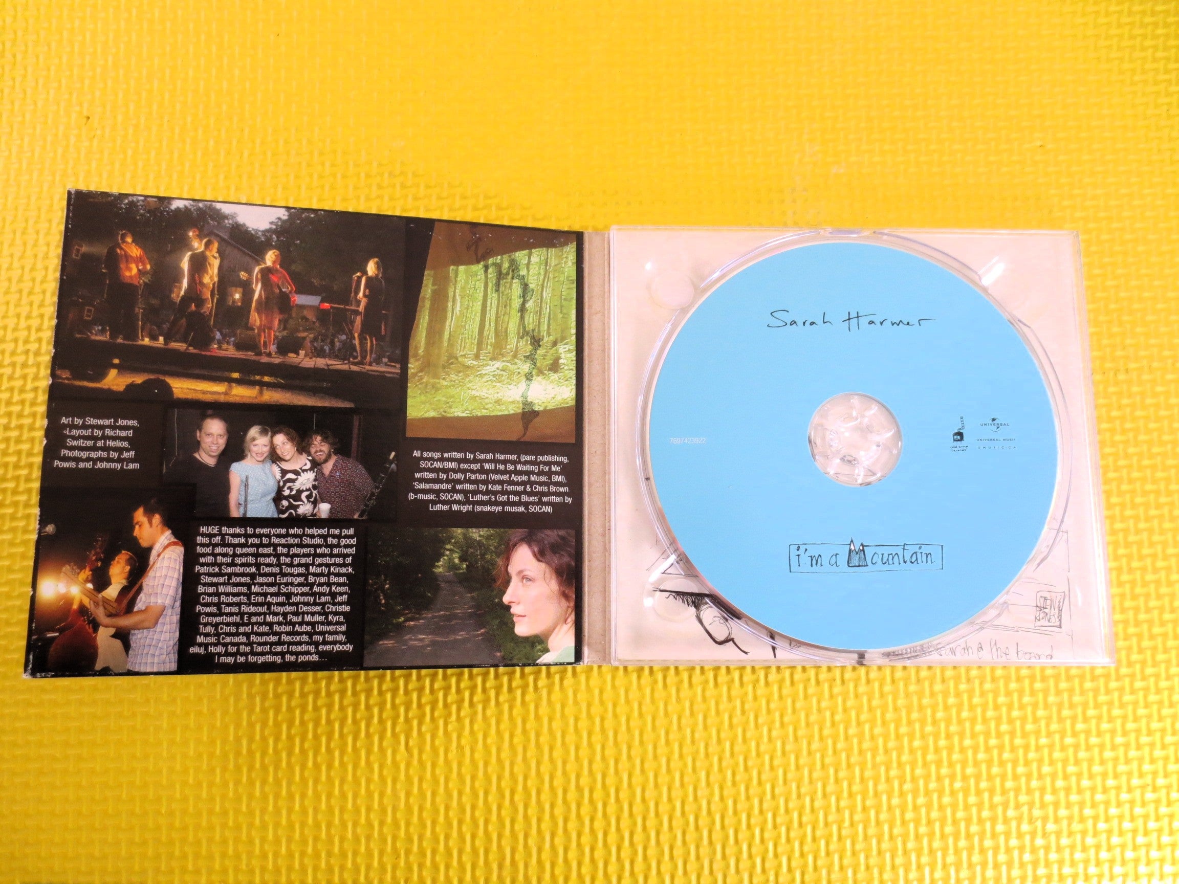 SARAH HARMER, I'm A MOUNTAIN, Sarah Harmer Cd, Country Music Cd, Sarah Harmer Album, Sarah Harmer Music, Cds, 2005 Compact Disc