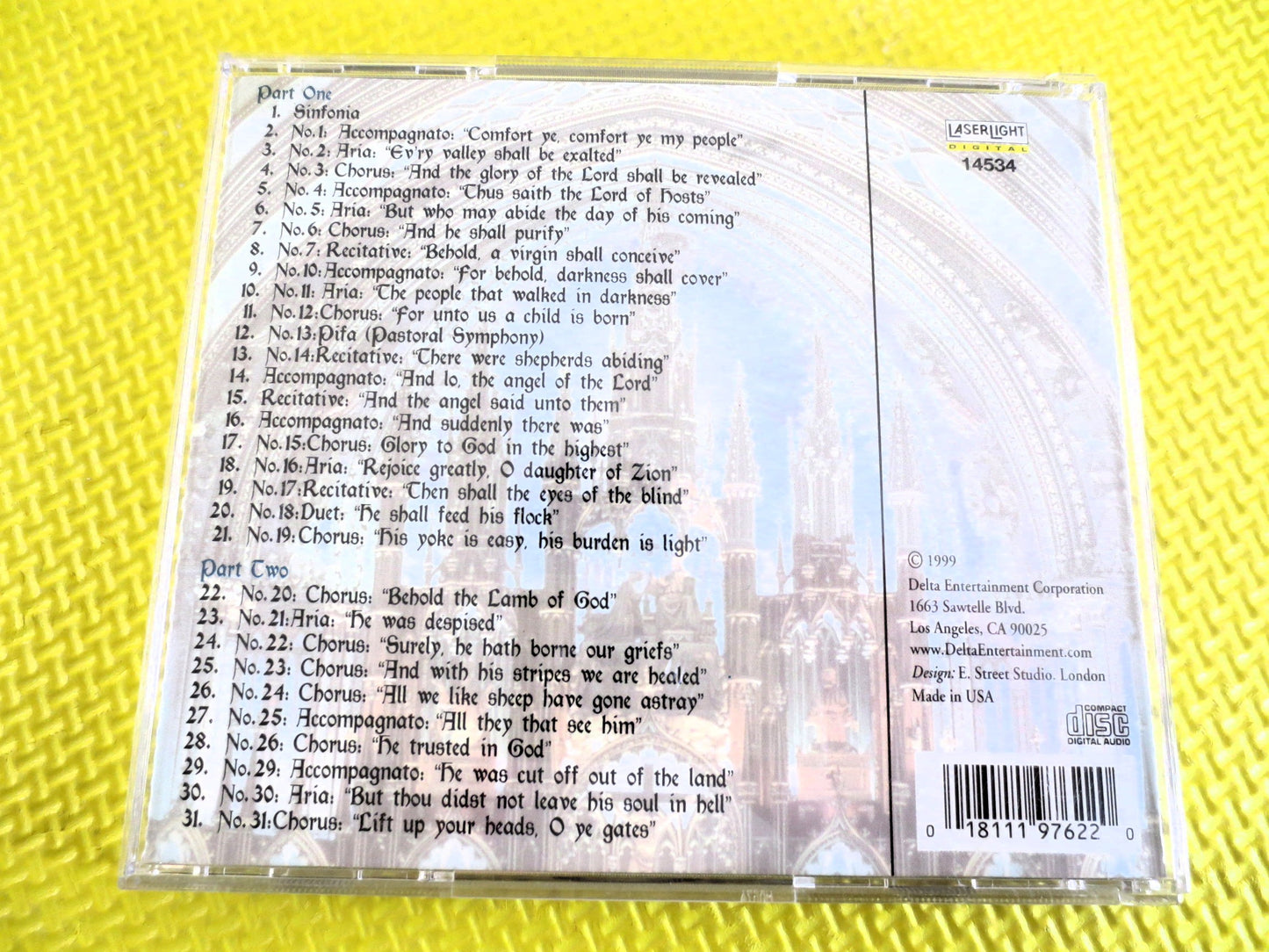 MESSIAH, VIENNA Boys CHOIR, Messiah Cd, Messiah Music Cds, Christmas Cd, Christmas Music Cd, Choir Music Cd, Vintage Cd, 1999 Compact Disc