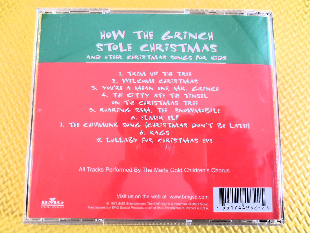 How the Grinch Stole Christmas, Kids Music, 1985 Compact Disc, Vintage Cd