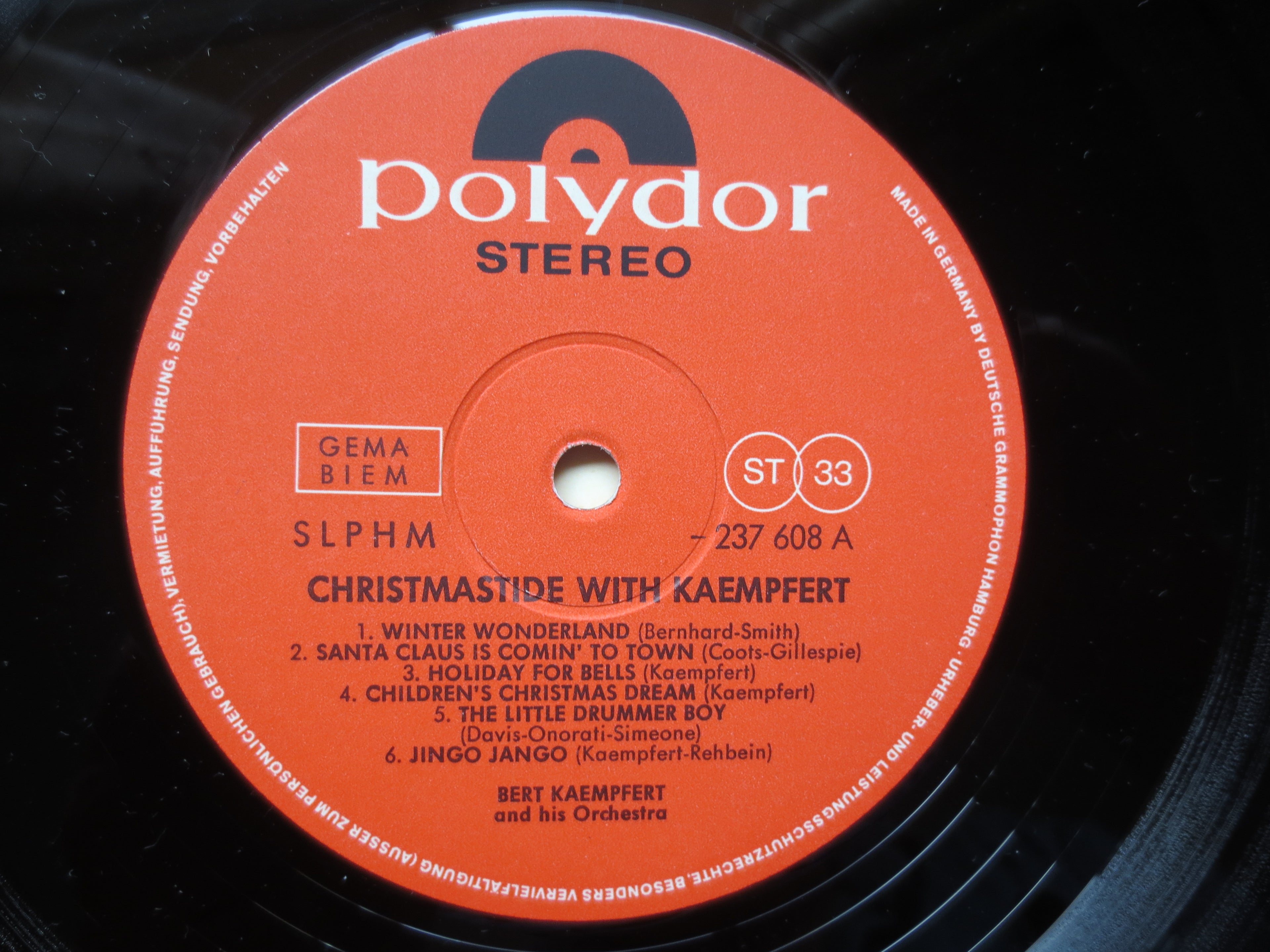 Bert Kaempfert – Christmas Tide with Bert Kaempfert (1973) Vinyl LP