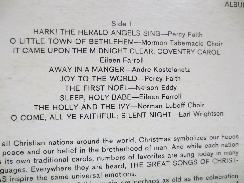The Great Songs of Christmas – Album Two (1967) Vinyl LP