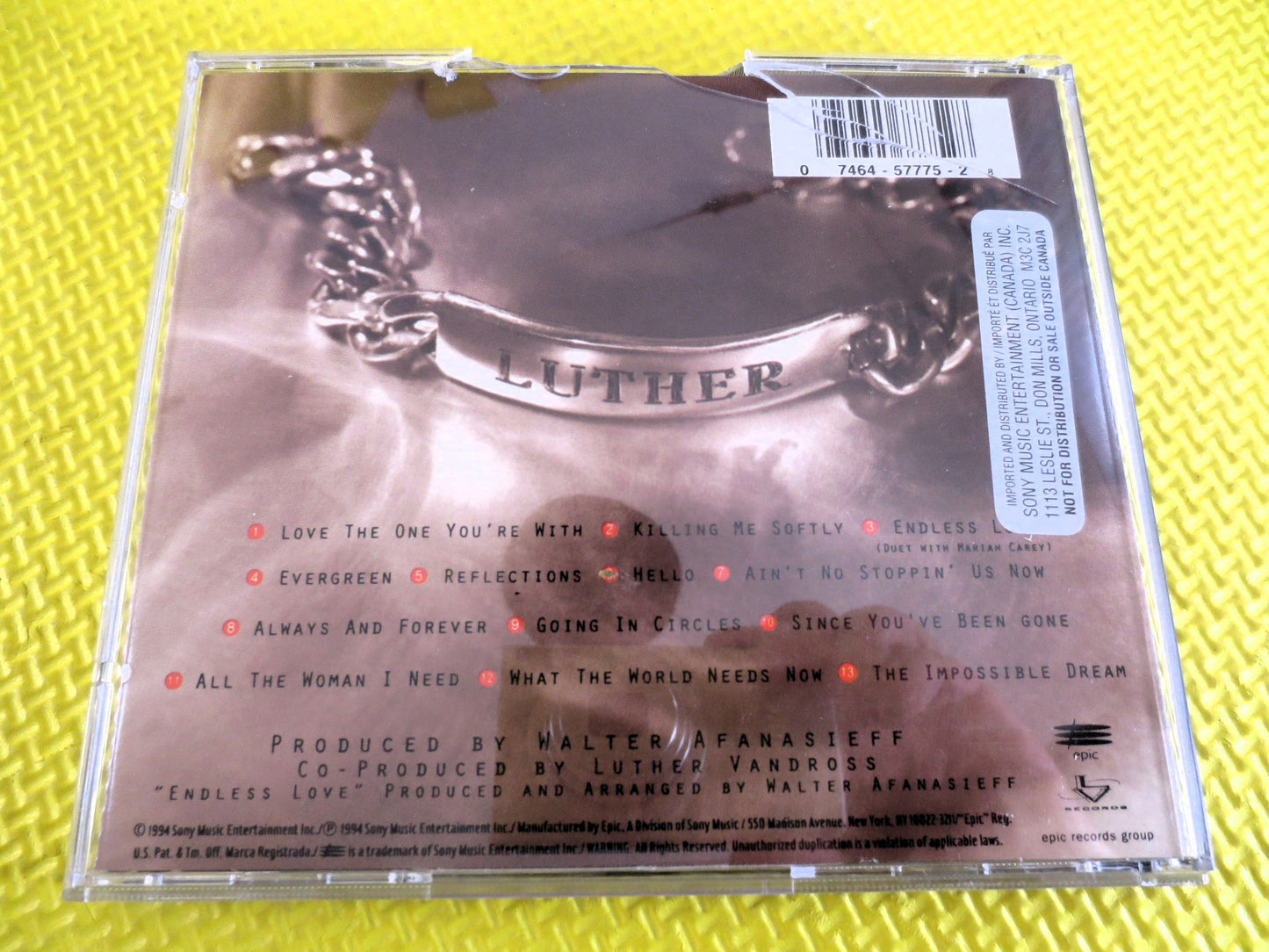 LUTHER VANDROSS, SONGS, Luther Vandross Cd, Luther Vandross Hits, Luther Vandross Song, Blues Cd, Jazz Music Cd , Vintage Cd's, 1994 Cds