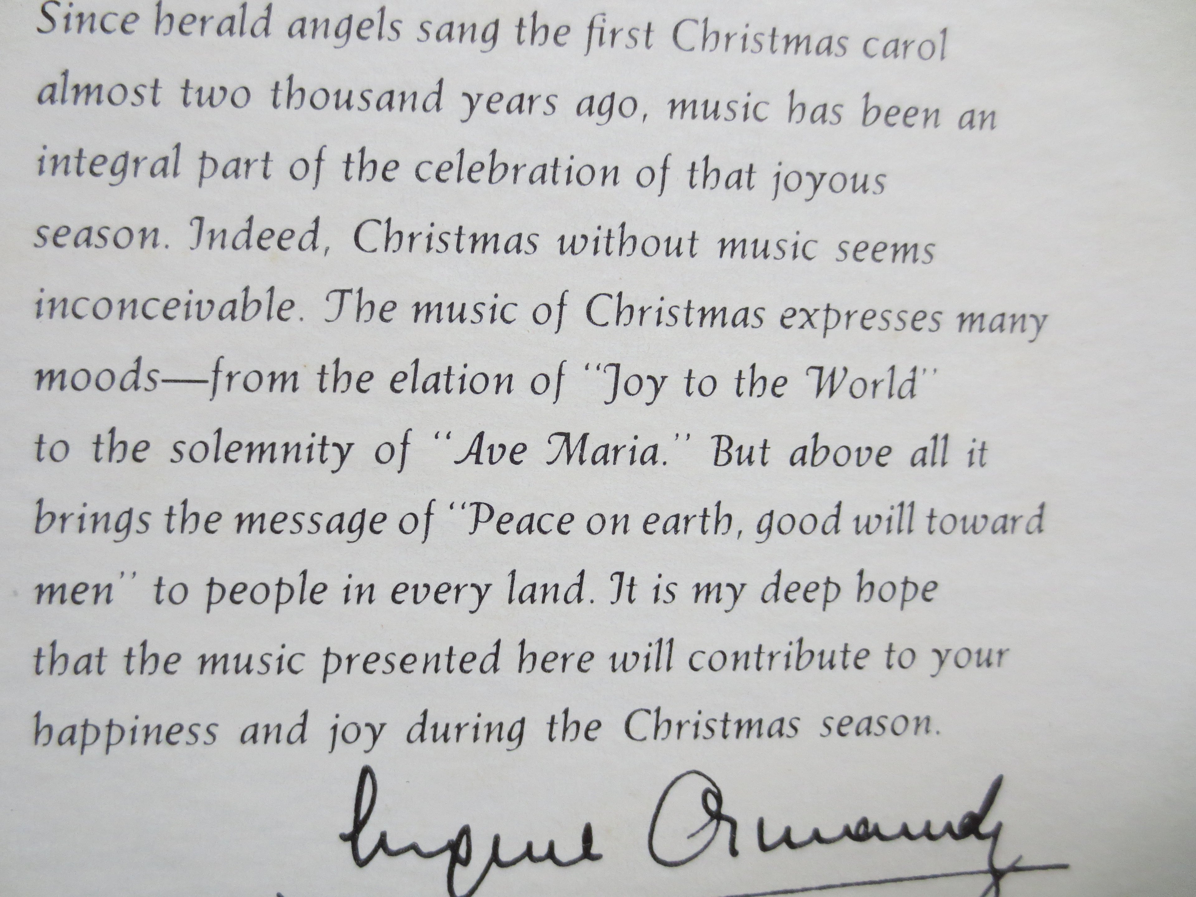 EUGENE Ormandy, GLORIOUS Sound of, CHRISTMAS, Christmas Record, Christmas Vinyl, Christmas Lp, Christmas Song, 1967 Records