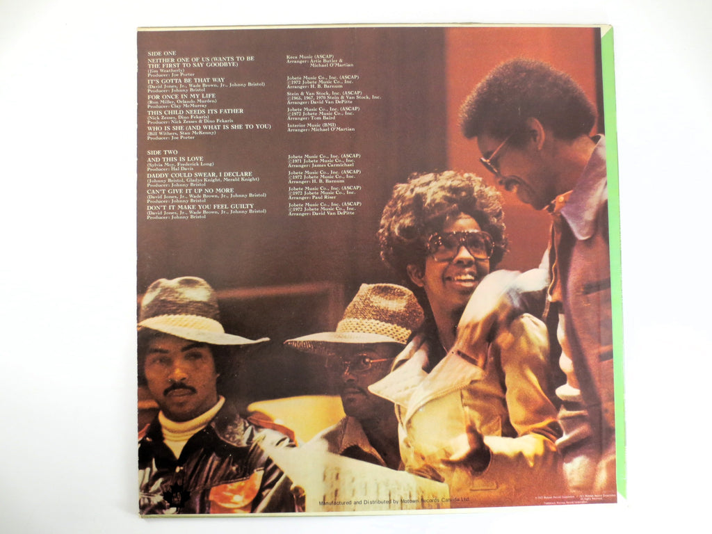 GLADYS KNIGHT and The PIPS, Neither One of Us, Vintage Album, 1973 Record, Vinyl Lp