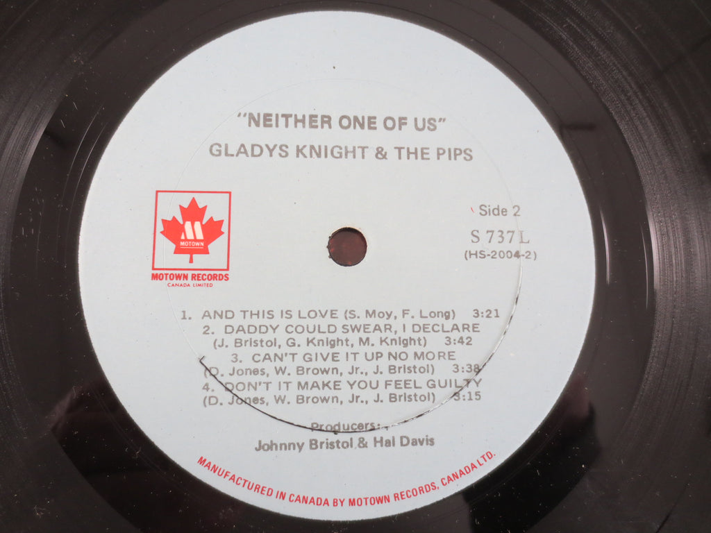 GLADYS KNIGHT and The PIPS, Neither One of Us, Vintage Album, 1973 Record, Vinyl Lp