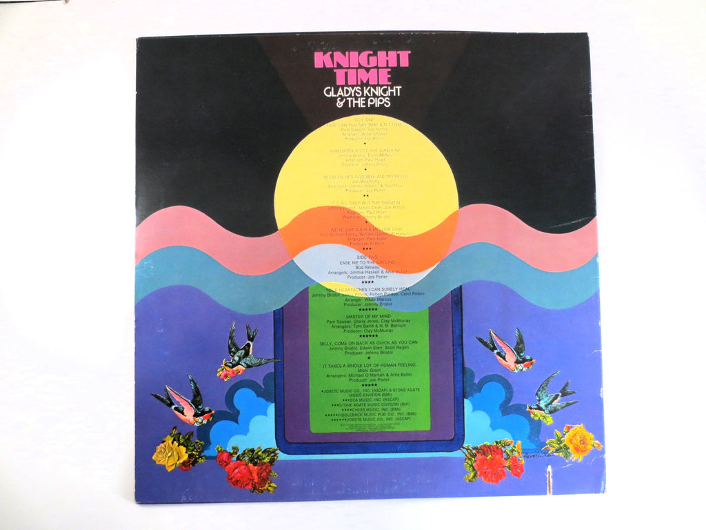 GLADYS KNIGHT and The PIPS, Knight Time, Vintage Album, 1974 Record, Vinyl Lp
