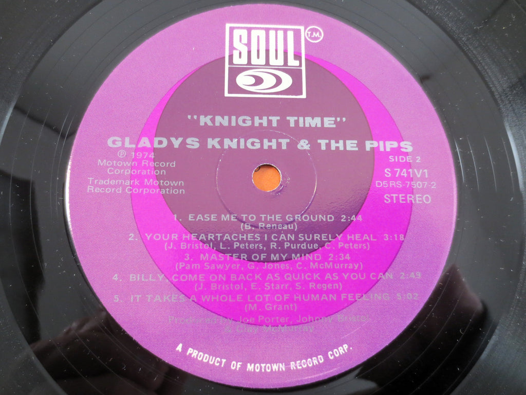 GLADYS KNIGHT and The PIPS, Knight Time, Vintage Album, 1974 Record, Vinyl Lp