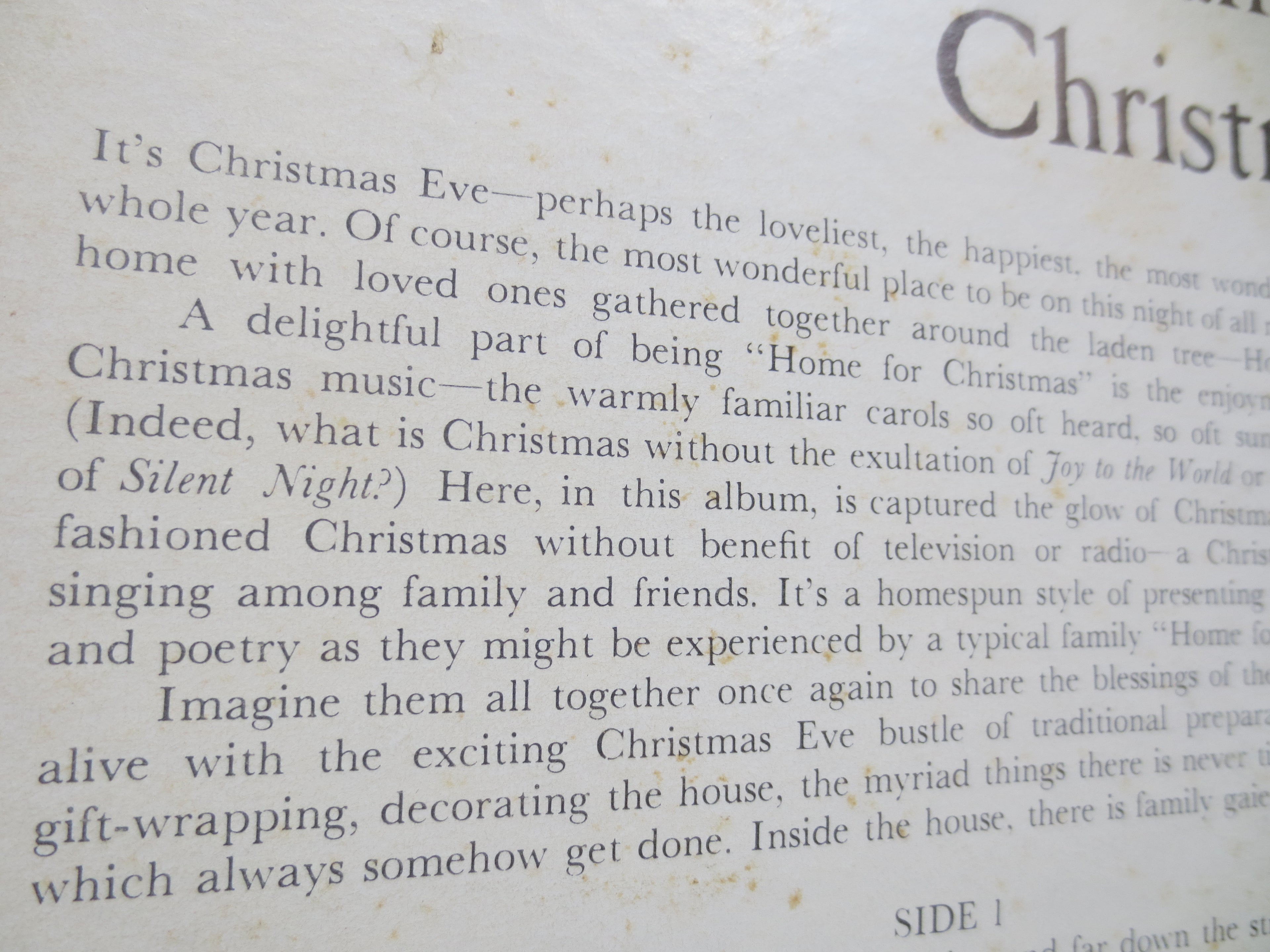 CHRISTMAS Album, HOME for CHRISTMAS, Christmas Records, Christmas, Christmas Music, Christmas Lp, Choir Lp, 1964 Record