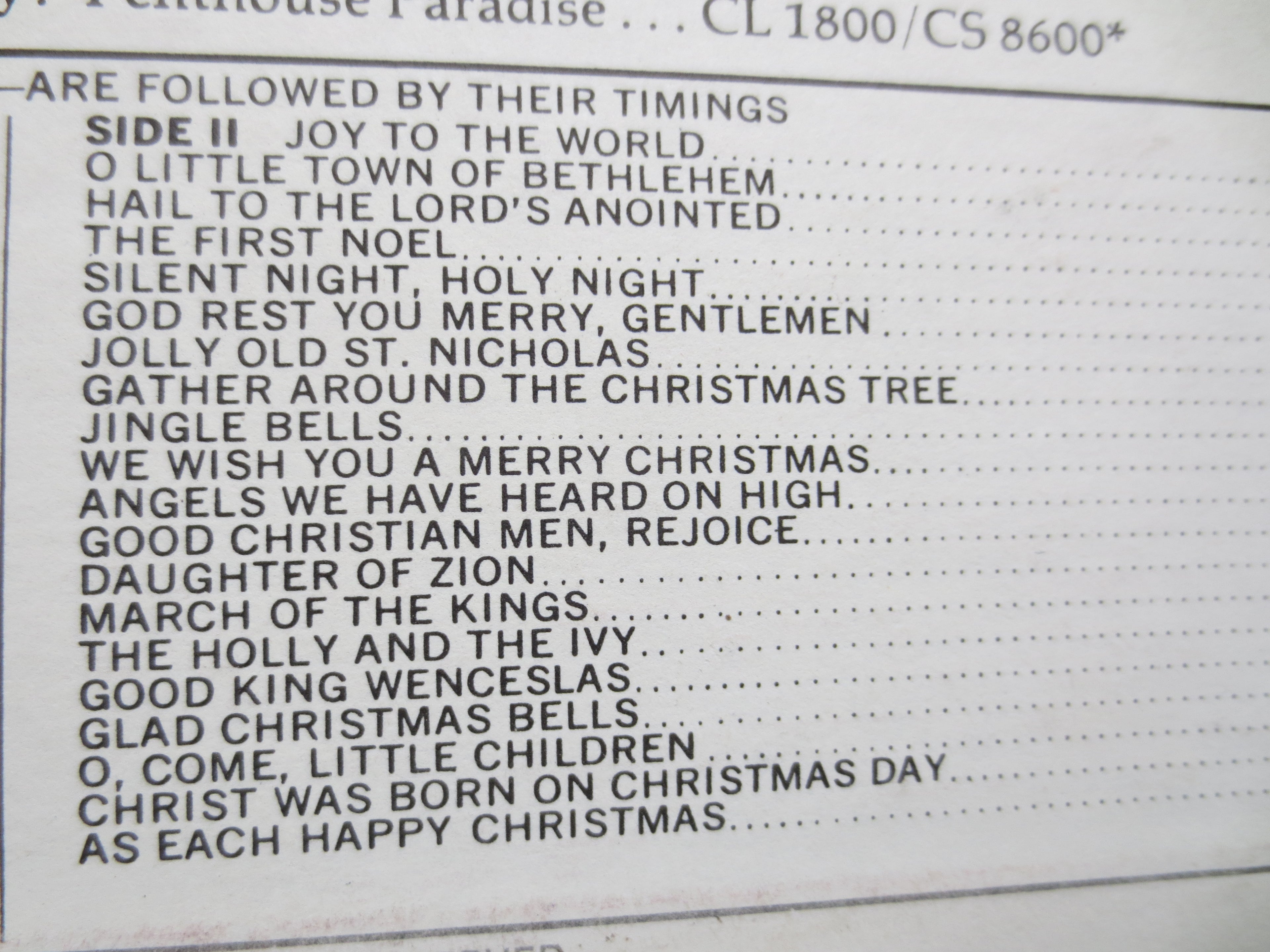 Vintage Records, PAUL TAUBMAN, CHRISTMAS, Organ and Chimes, Christmas Record, Christmas Vinyl, Christmas Lp, Christmas Song, 1963 Records