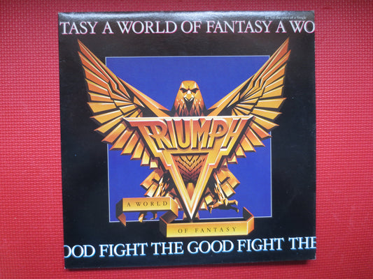 TRIUMPH, World of FANTASY, TRIUMPH Ep, Triumph Record, Rock Record, Triumph Songs, Triumph Music, Hard Rock Lp, 1983 Records