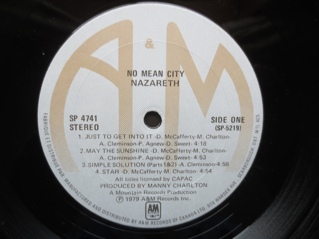 NAZARETH, No Mean City, Vintage Album, 1979 Record, Vinyl Lp
