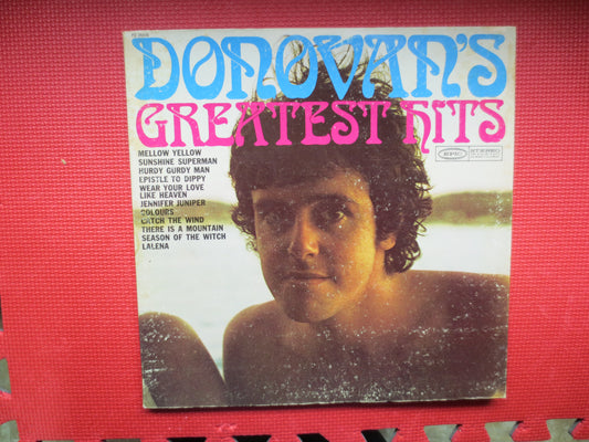 DONOVAN, GREATEST Hits, DONOVAN Album, Donovan Lp, Donovan Record, Vinyl Records, Classic Rock lps, Folk lps, 1969 Records