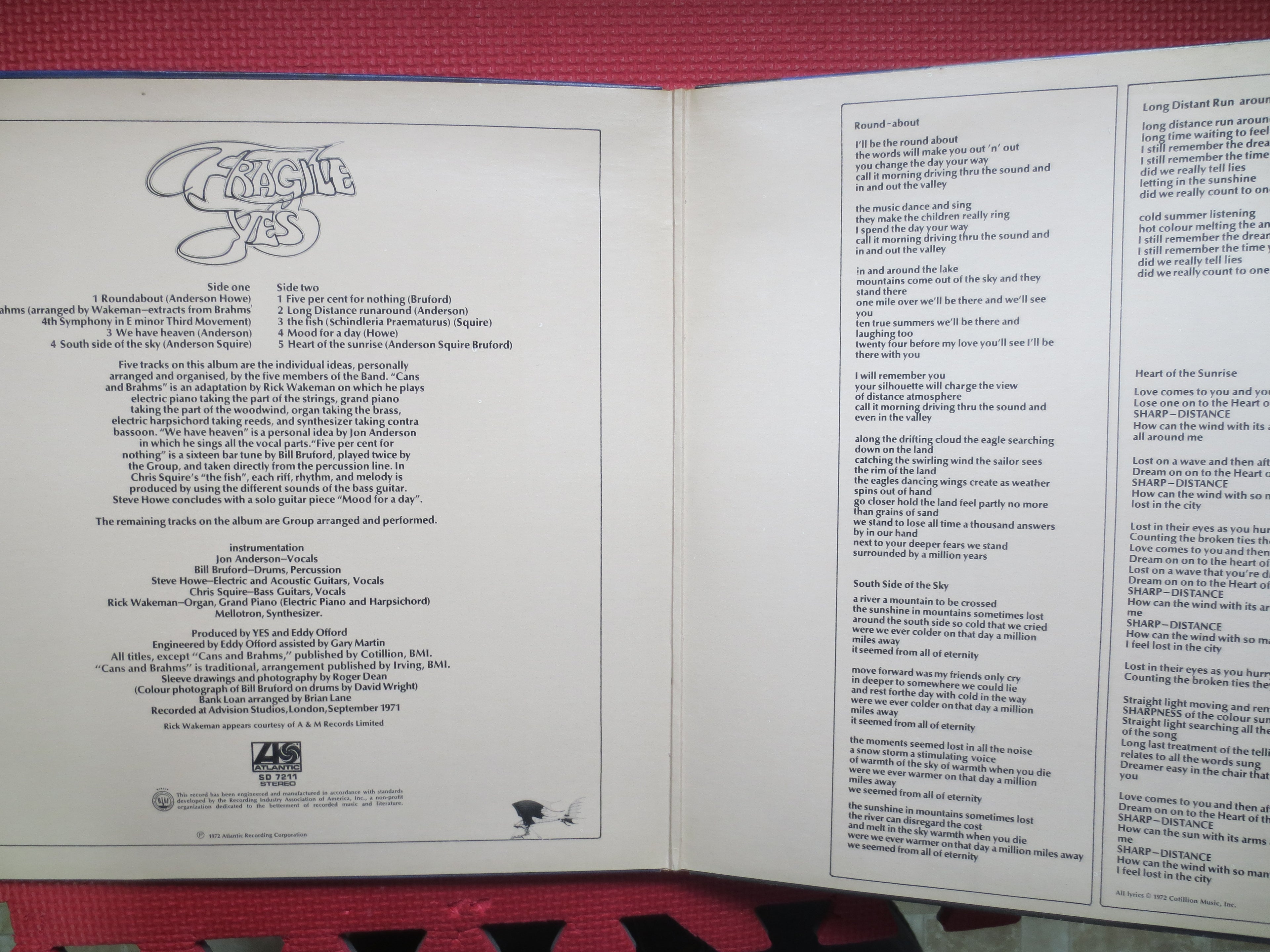 YES Record, FRAGILE, YES Album, Yes Vinyl, Yes Lp, Vintage Vinyl, Rock Record, Rock Vinyl, Yes Fragile, Vinyl, 1972 Records