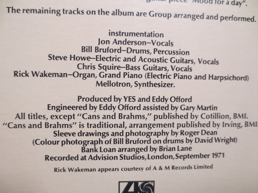 Yes – Fragile (1972) Vinyl LP